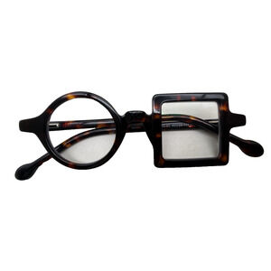 Square Round Paola Tortoise Reading Glasses Flexible Hinge Comfort UNUSED *READ